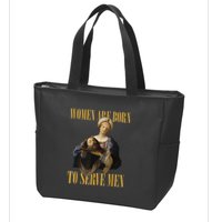 Born To Serve Christian Boss Motivational Funny Zip Tote Bag