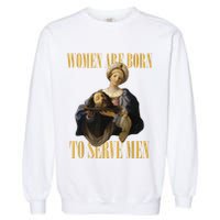 Born To Serve Christian Boss Motivational Funny Garment-Dyed Sweatshirt