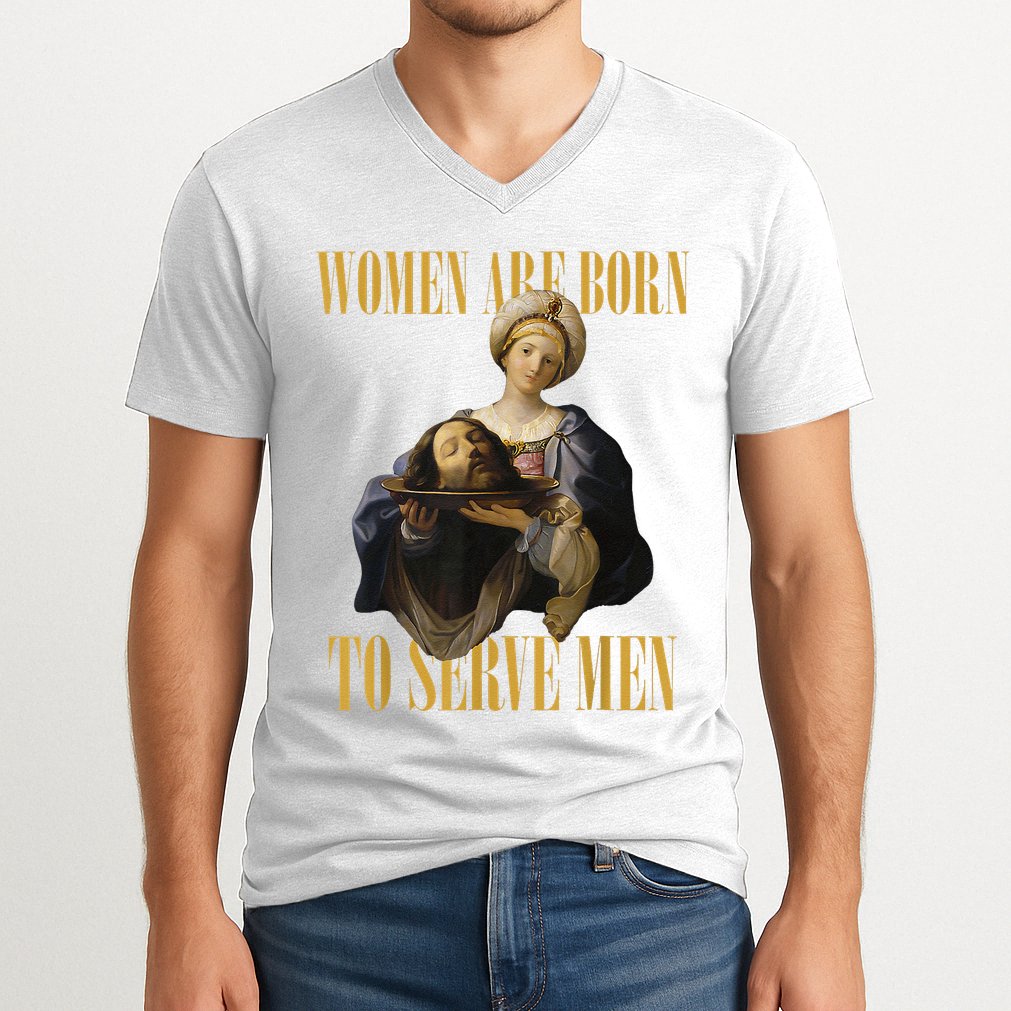 Born To Serve Christian Boss Motivational Funny V-Neck T-Shirt