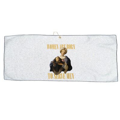 Born To Serve Christian Boss Motivational Funny Large Microfiber Waffle Golf Towel