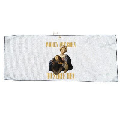 Born To Serve Christian Boss Motivational Funny Large Microfiber Waffle Golf Towel