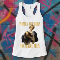 Born To Serve Christian Boss Motivational Funny Womens Tank Top