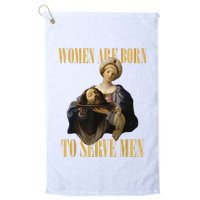 Born To Serve Christian Boss Motivational Funny Golf Towel