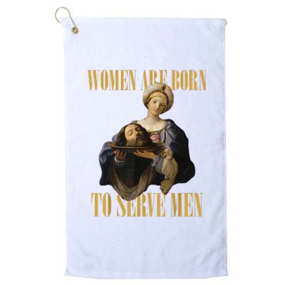 Born To Serve Christian Boss Motivational Funny Platinum Collection Golf Towel