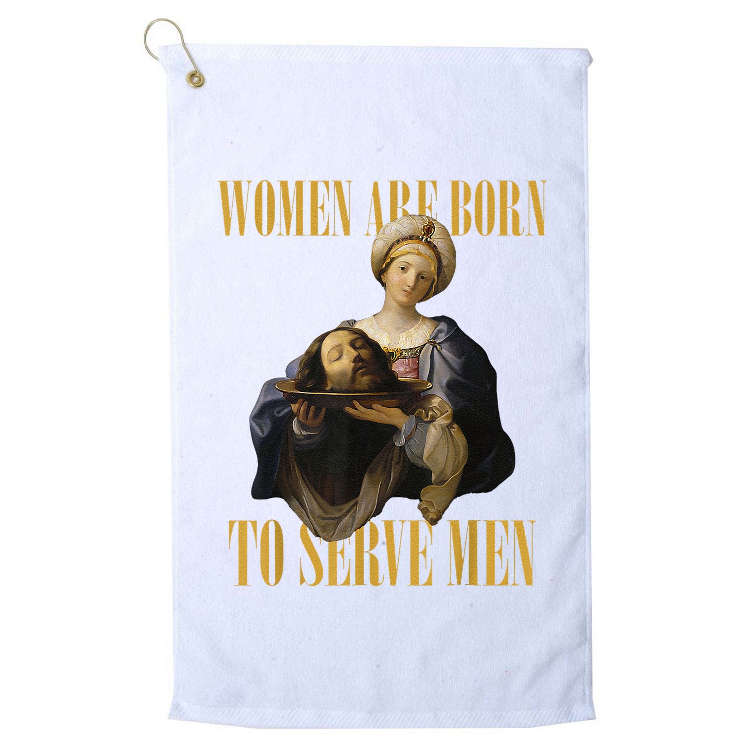 Born To Serve Christian Boss Motivational Funny Golf Towel