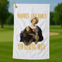Born To Serve Christian Boss Motivational Funny Golf Towel