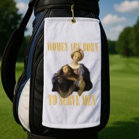 Born To Serve Christian Boss Motivational Funny Golf Towel