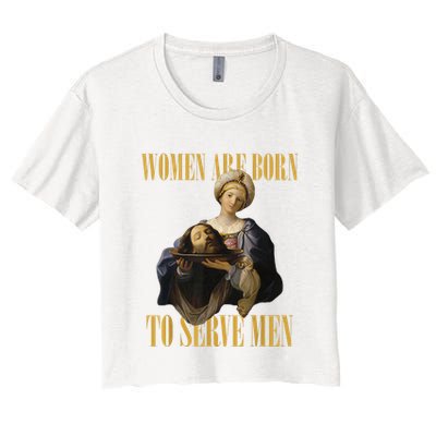 Born To Serve Christian Boss Motivational Funny Crop Top