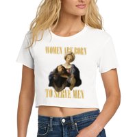 Born To Serve Christian Boss Motivational Funny Crop Top