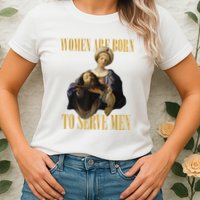 Born To Serve Christian Boss Motivational Funny Womens T-Shirt