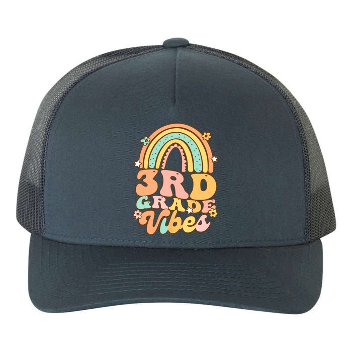 Back To School Third Grade Vibes Student Teacher rainbow Yupoong Adult 5-Panel Trucker Hat