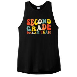 Back To School 2nd Grade Dream Team Teacher Second Grade Ladies PosiCharge Tri-Blend Wicking Tank