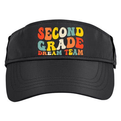 Back To School 2nd Grade Dream Team Teacher Second Grade Adult Drive Performance Visor