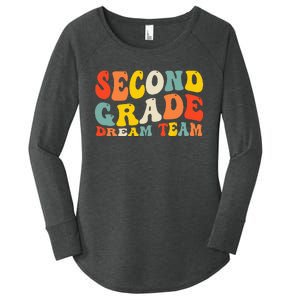 Back To School 2nd Grade Dream Team Teacher Second Grade Women's Perfect Tri Tunic Long Sleeve Shirt