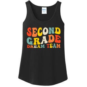 Back To School 2nd Grade Dream Team Teacher Second Grade Ladies Essential Tank