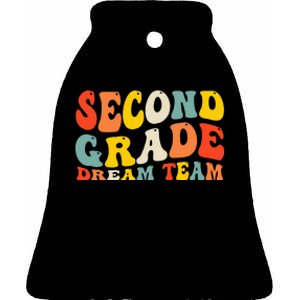 Back To School 2nd Grade Dream Team Teacher Second Grade Ceramic Bell Ornament