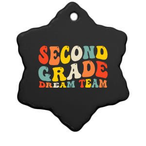 Back To School 2nd Grade Dream Team Teacher Second Grade Ceramic Star Ornament