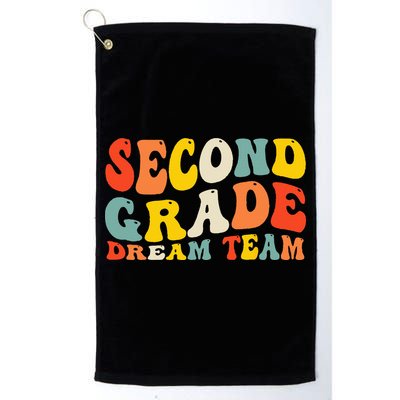 Back To School 2nd Grade Dream Team Teacher Second Grade Golf Towel