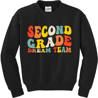 Back To School 2nd Grade Dream Team Teacher Second Grade Kids Sweatshirt