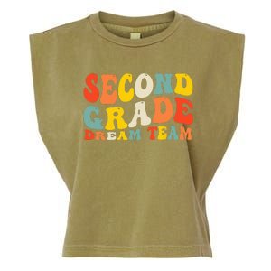 Back To School 2nd Grade Dream Team Teacher Second Grade Garment-Dyed Women's Muscle Tee