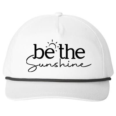 Be The Sunshine Retro Beach Vacation Summer Quote Wo Gift Snapback Five-Panel Rope Hat