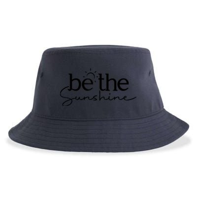 Be The Sunshine Retro Beach Vacation Summer Quote Wo Gift Sustainable Bucket Hat