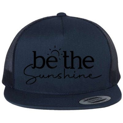 Be The Sunshine Retro Beach Vacation Summer Quote Wo Gift Flat Bill Trucker Hat