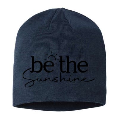 Be The Sunshine Retro Beach Vacation Summer Quote Wo Gift Sustainable Beanie