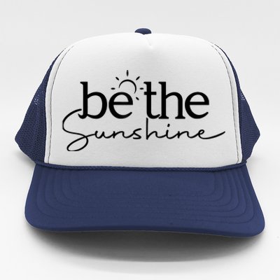 Be The Sunshine Retro Beach Vacation Summer Quote Wo Gift Trucker Hat