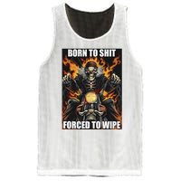 Born To Shit Forced To Wipe Mesh Reversible Basketball Jersey Tank