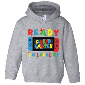 Back To School Kindergarten Ready To Level Up Gamer Toddler Hoodie