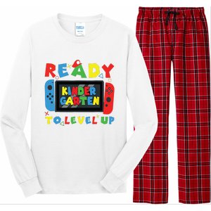 Back To School Kindergarten Ready To Level Up Gamer Long Sleeve Pajama Set