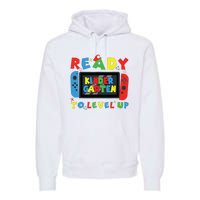 Back To School Kindergarten Ready To Level Up Gamer Premium Hoodie