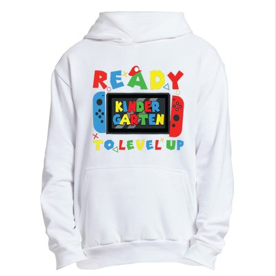 Back To School Kindergarten Ready To Level Up Gamer Urban Pullover Hoodie