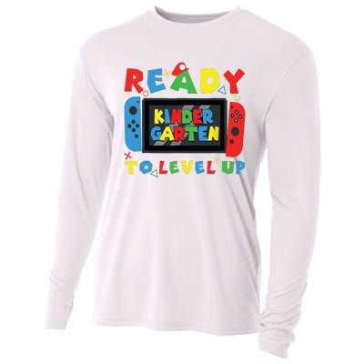 Back To School Kindergarten Ready To Level Up Gamer Cooling Performance Long Sleeve Crew