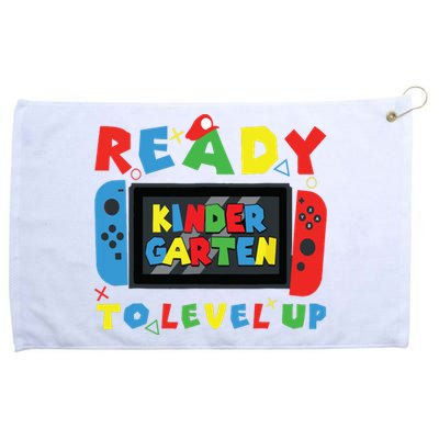 Back To School Kindergarten Ready To Level Up Gamer Grommeted Golf Towel