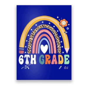 Back To School Rainbow 6Th Sixth Grade Squad Teachers Gift Poster