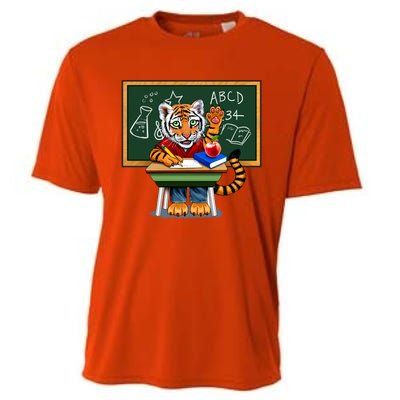 Back To School Tiger Cooling Performance Crew T-Shirt