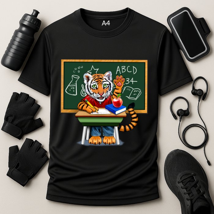 Back To School Tiger Cooling Performance Crew T-Shirt