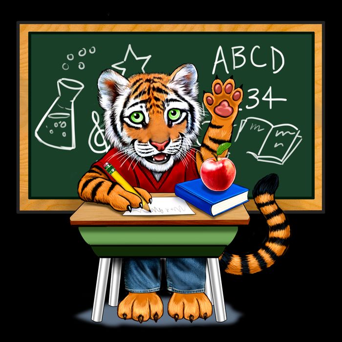 Back To School Tiger Cooling Performance Crew T-Shirt