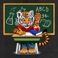 Back To School Tiger Adult Drive Performance Visor