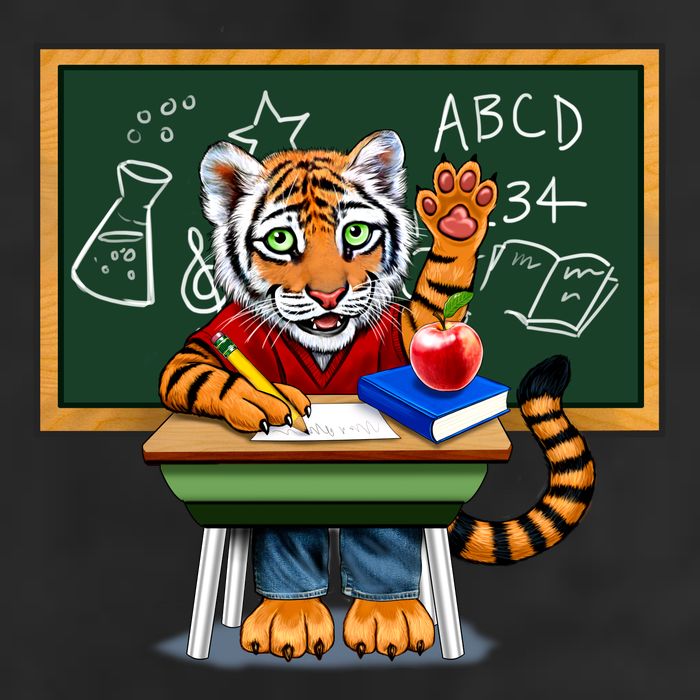 Back To School Tiger Adult Drive Performance Visor