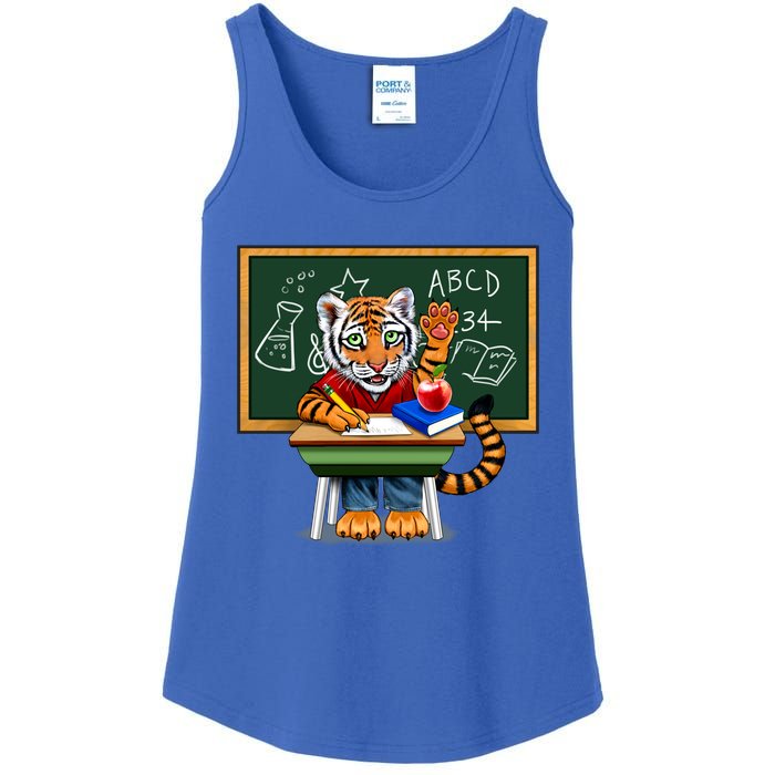 Back To School Tiger Ladies Essential Tank