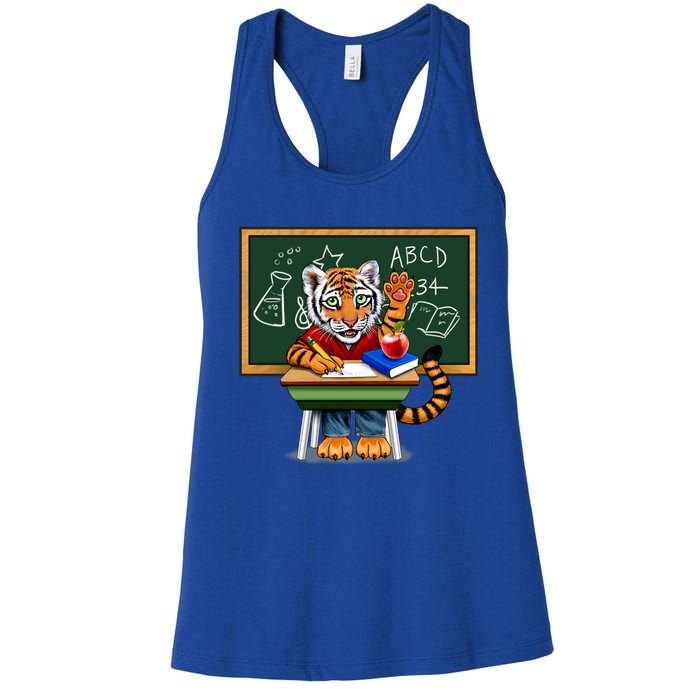 Back To School Tiger Women's Racerback Tank