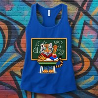Back To School Tiger Womens Tank Top