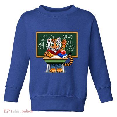Back To School Tiger Toddler Sweatshirt