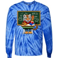 Back To School Tiger Tie-Dye Long Sleeve Shirt