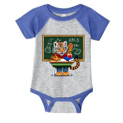 Back To School Tiger Infant Baby Jersey Bodysuit