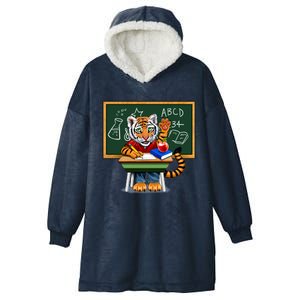 Back To School Tiger Hooded Wearable Blanket