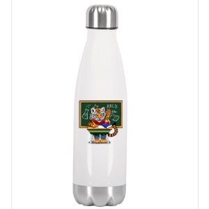 Back To School Tiger Stainless Steel Insulated Water Bottle